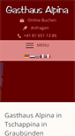 Mobile Screenshot of gasthaus-alpina.ch