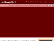 Tablet Screenshot of gasthaus-alpina.ch